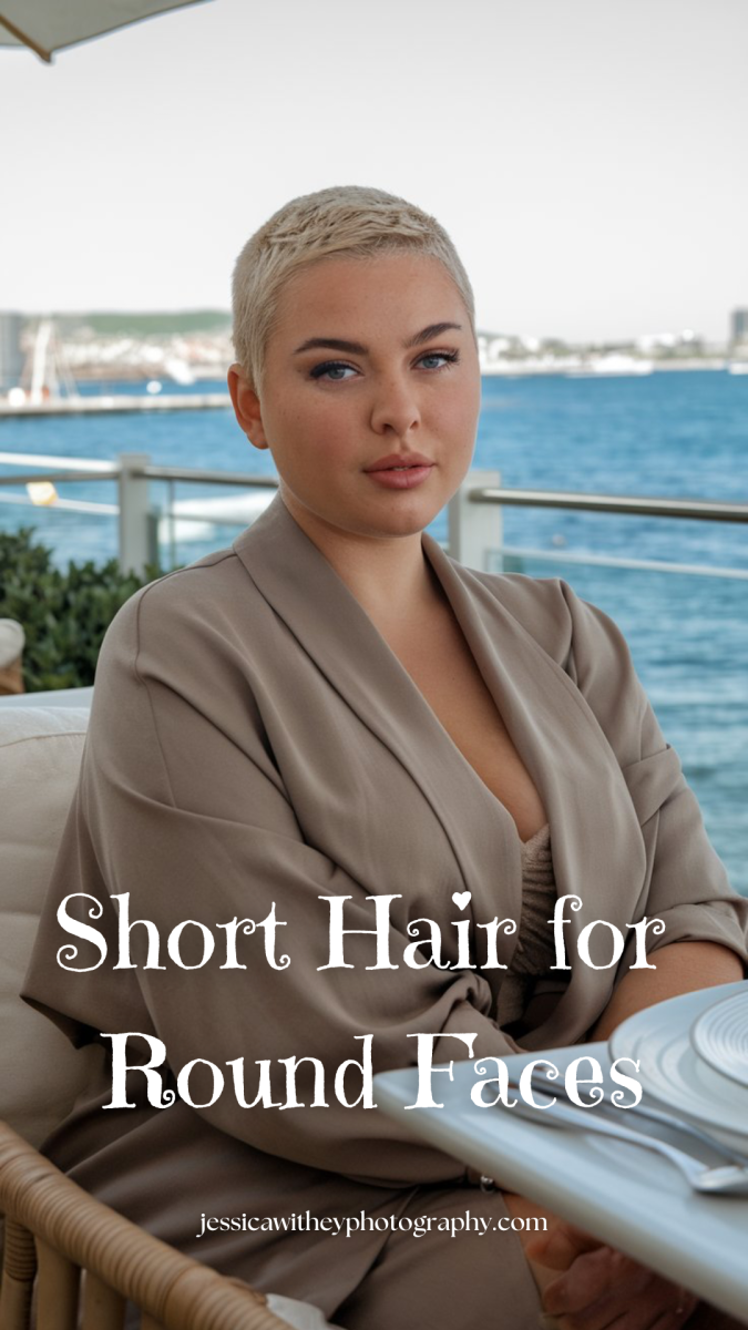 Coupe courte visage rond femme