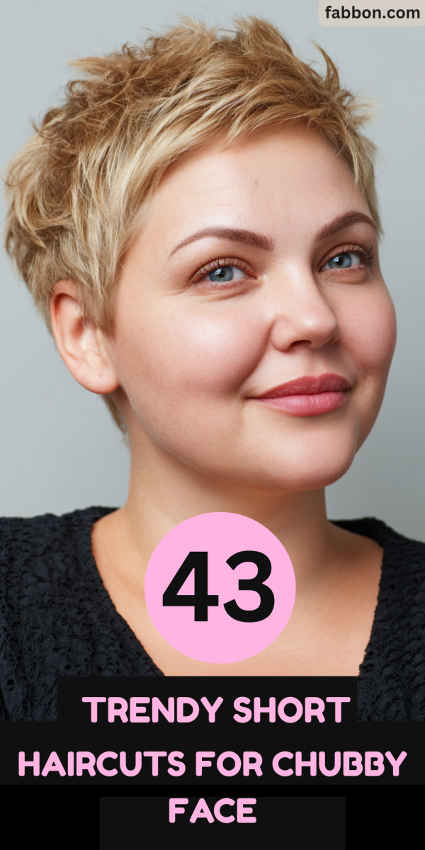 Coupe courte visage rond