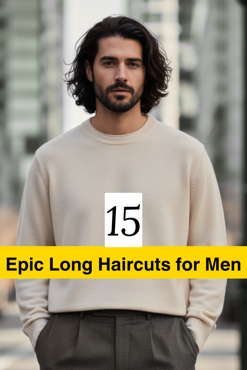 Dégradé cheveux longs homme