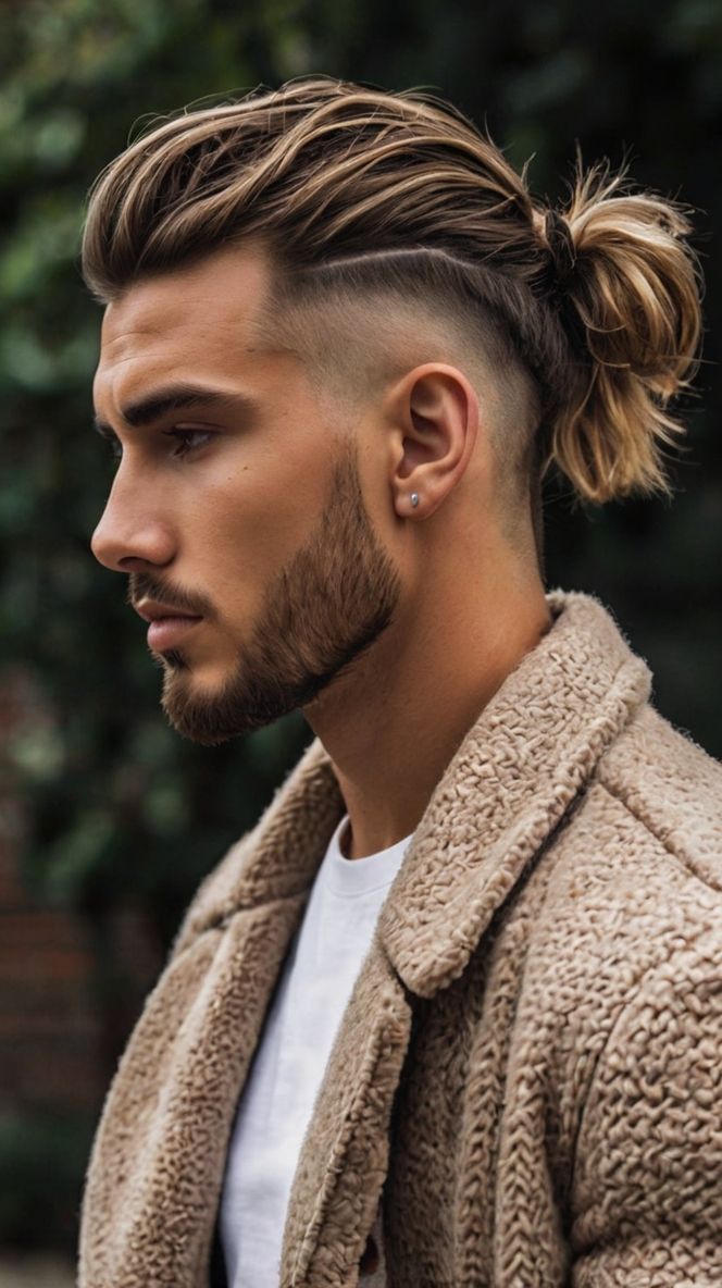 Rasé côtés long dessus