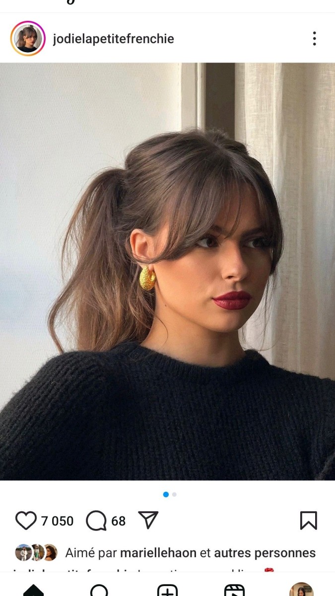 Frange rideau effilée