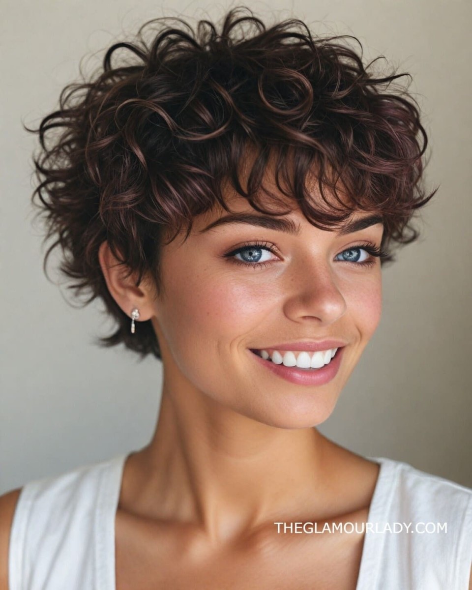Permanente cheveux courts