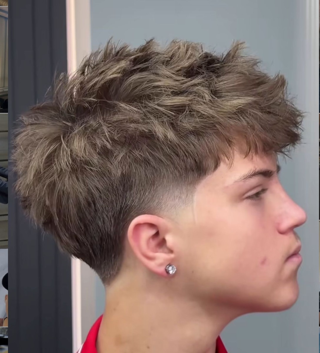 Dégradé garçon école