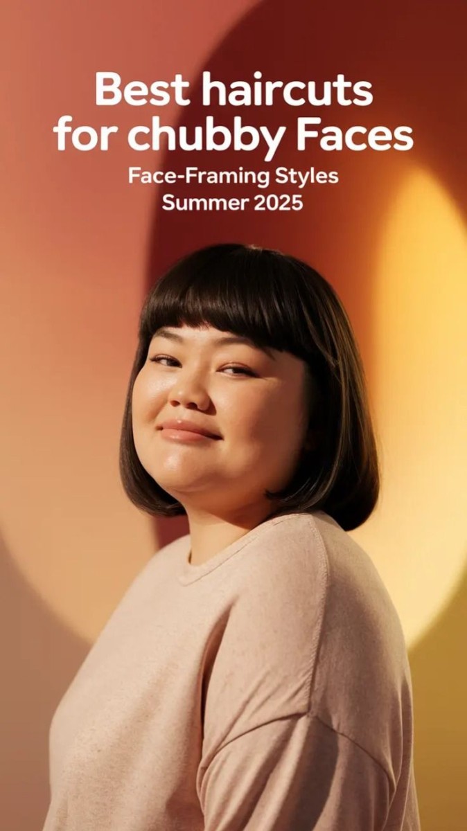 Coupe flatteuse visage rond