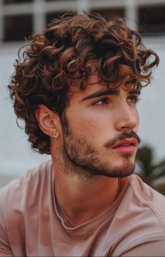 Permanente bouclée homme