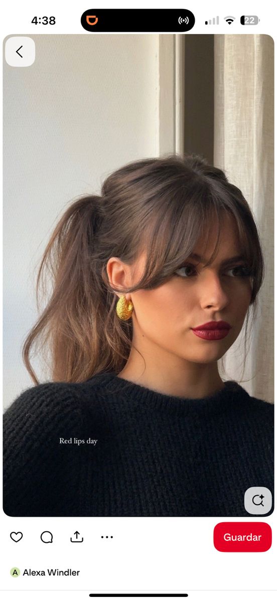 Frange de côté femme