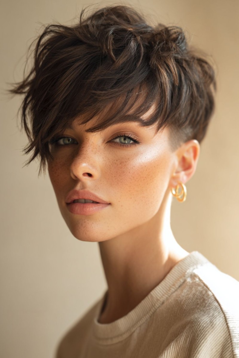 Coupe pixie femme audacieuse