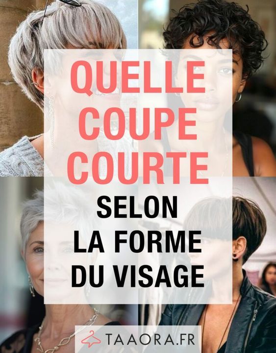Coupe courte visage rond femme