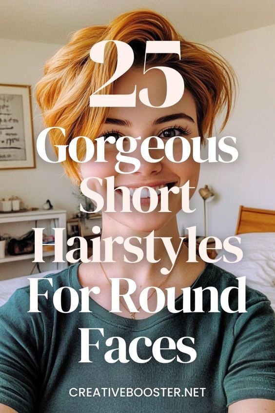 Coupe courte visage rond cheveux fins