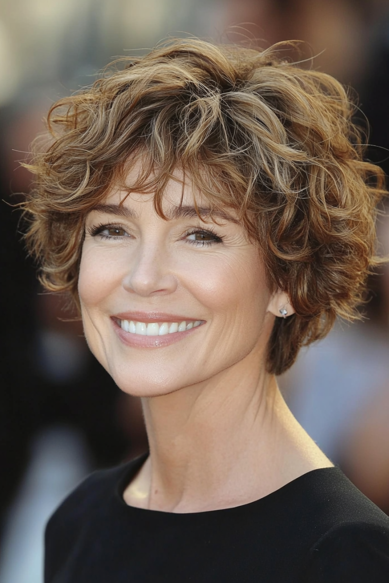 Coupe cheveux frisés naturel