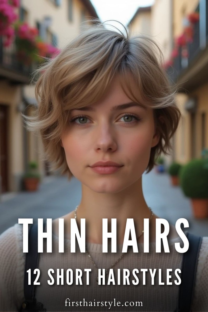 Coupe courte volume cheveux fins