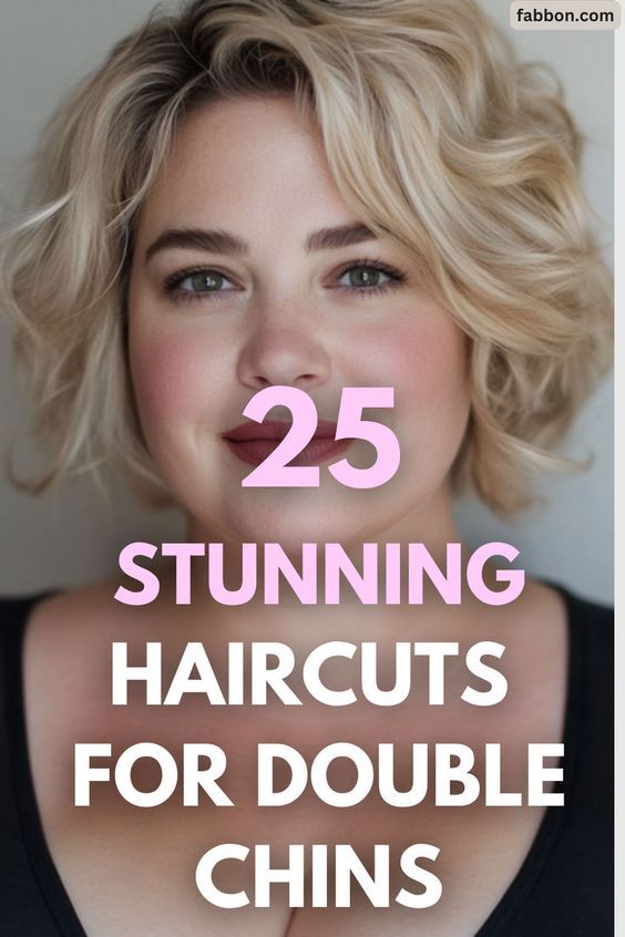 Femme ronde double menton