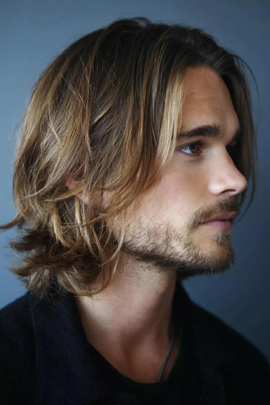 Dégradé mi-long homme style