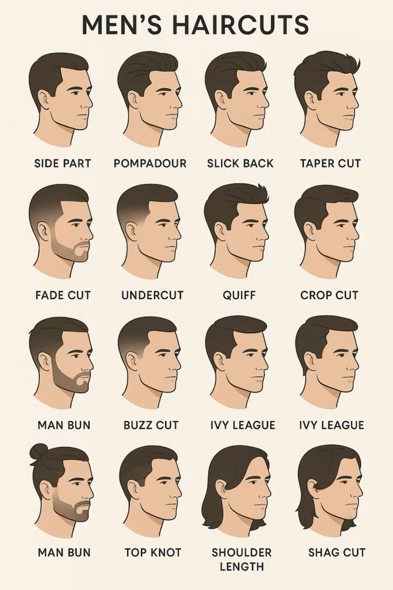 Guide coupes de cheveux homme