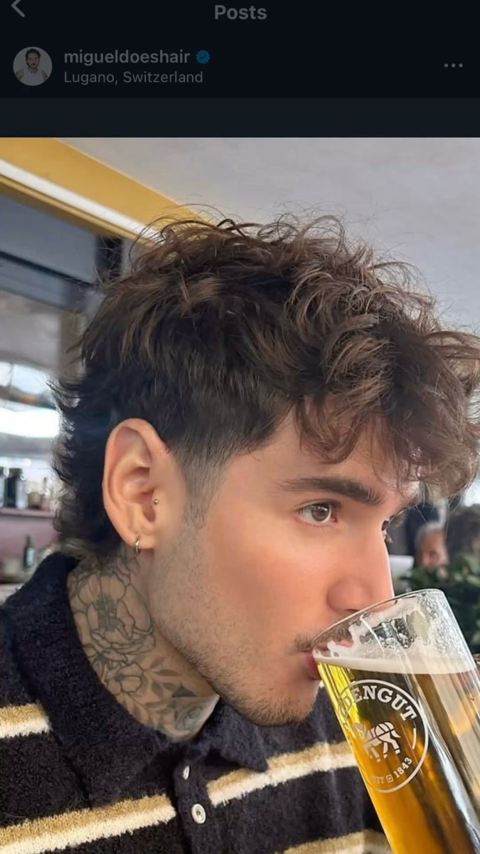 Mulet dégradé homme moderne