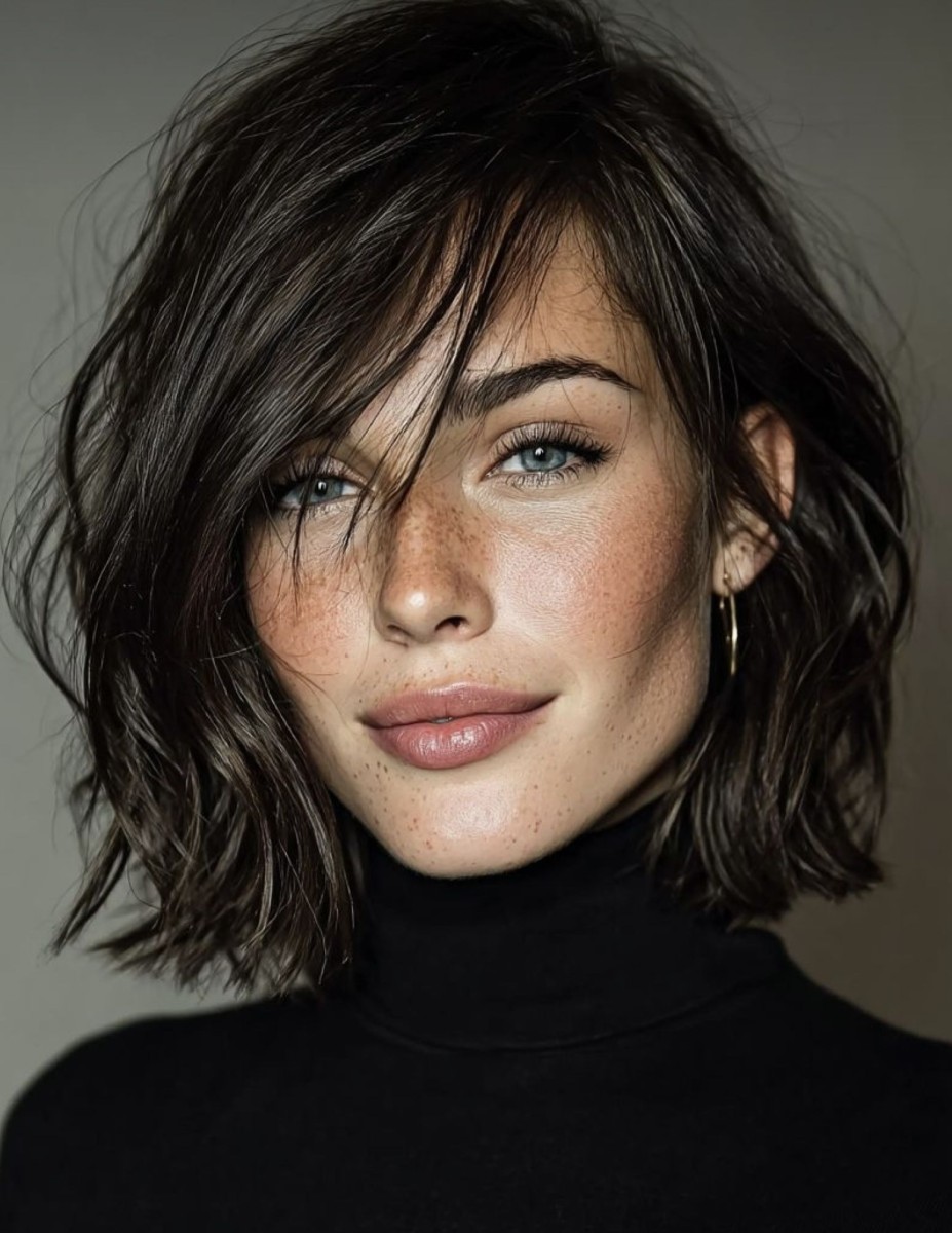 Carré flou volume cheveux fins