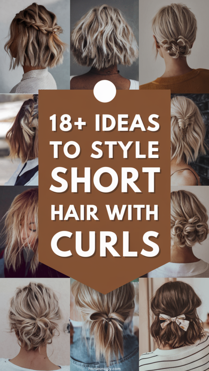 Coiffure cheveux frisés courts