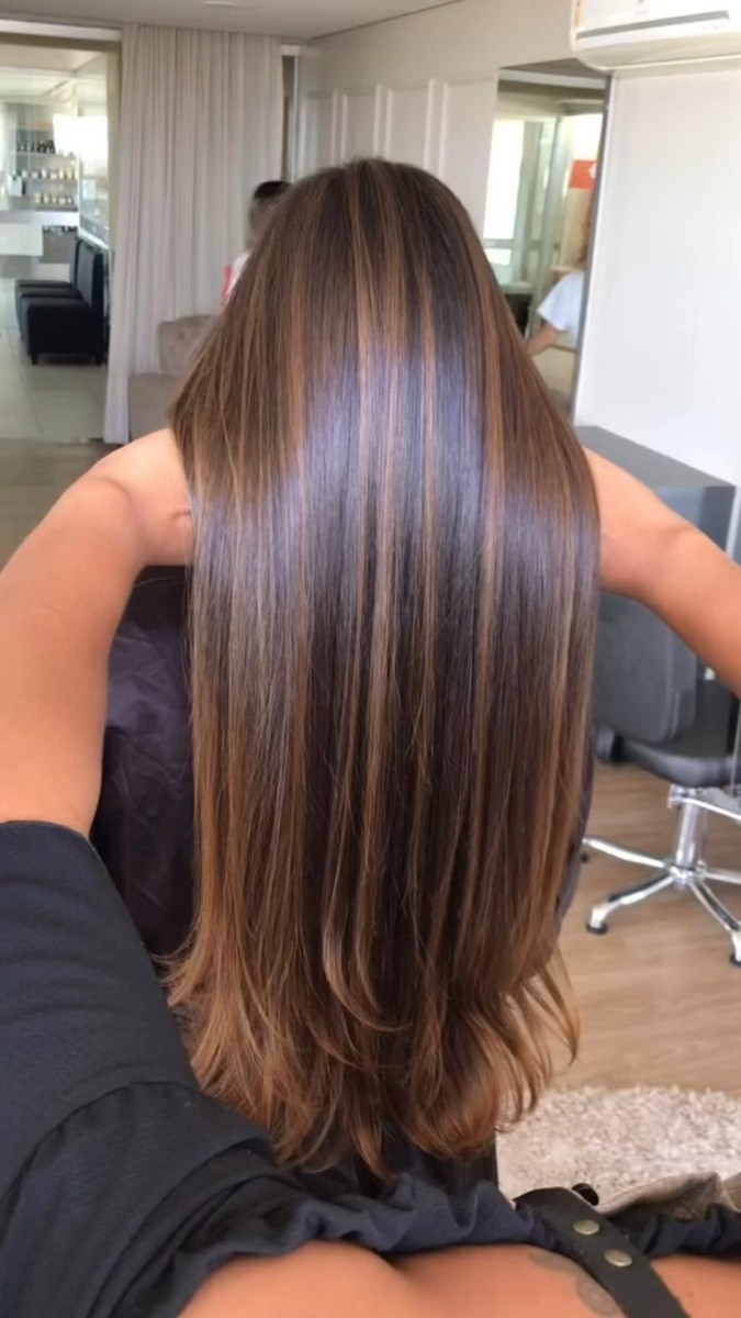 Mèches lumineuses base brune