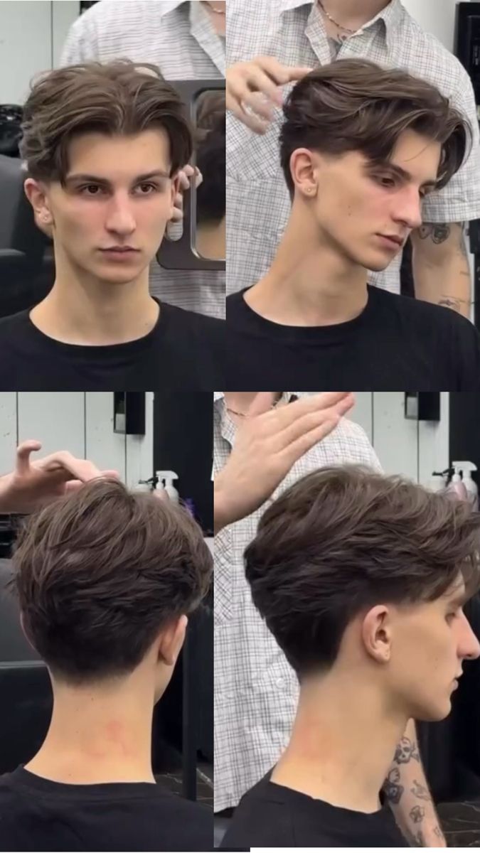 Middle part homme