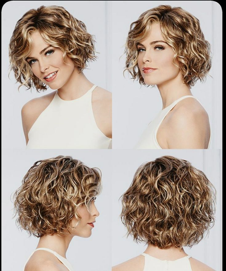 Permanente cheveux courts bouclés