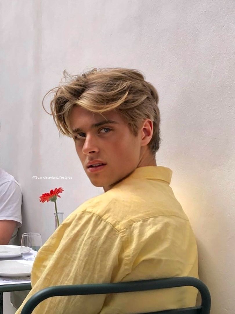 Dégradé blond homme