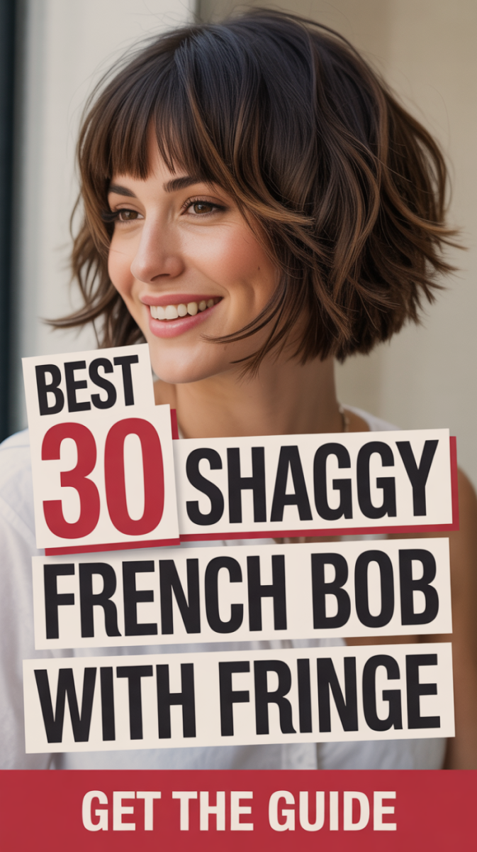 Carré court dégradé effilé frange