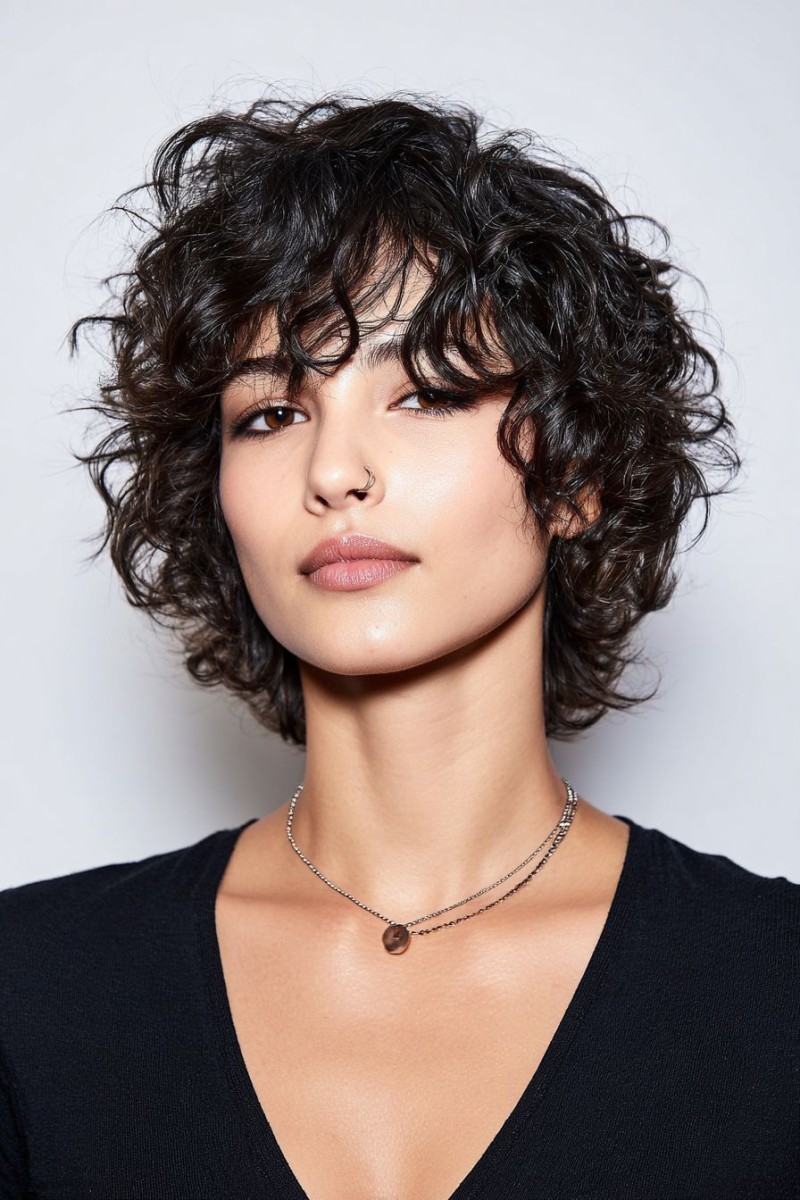 Coupe cheveux frisés naturel