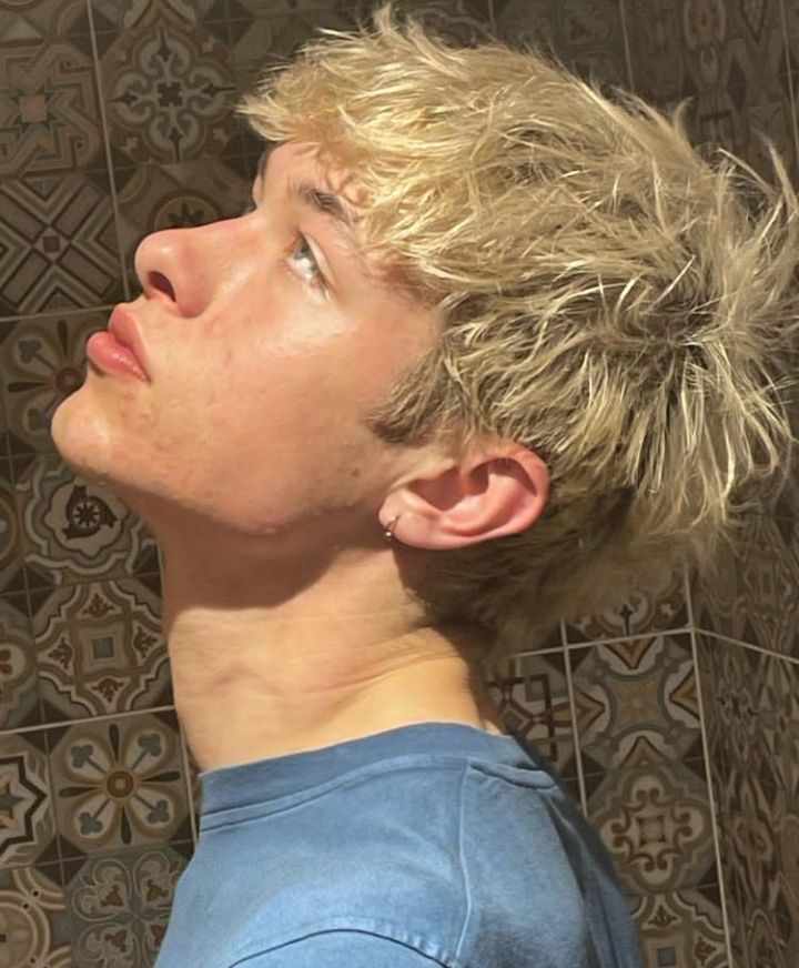 Dégradé blond homme soleil