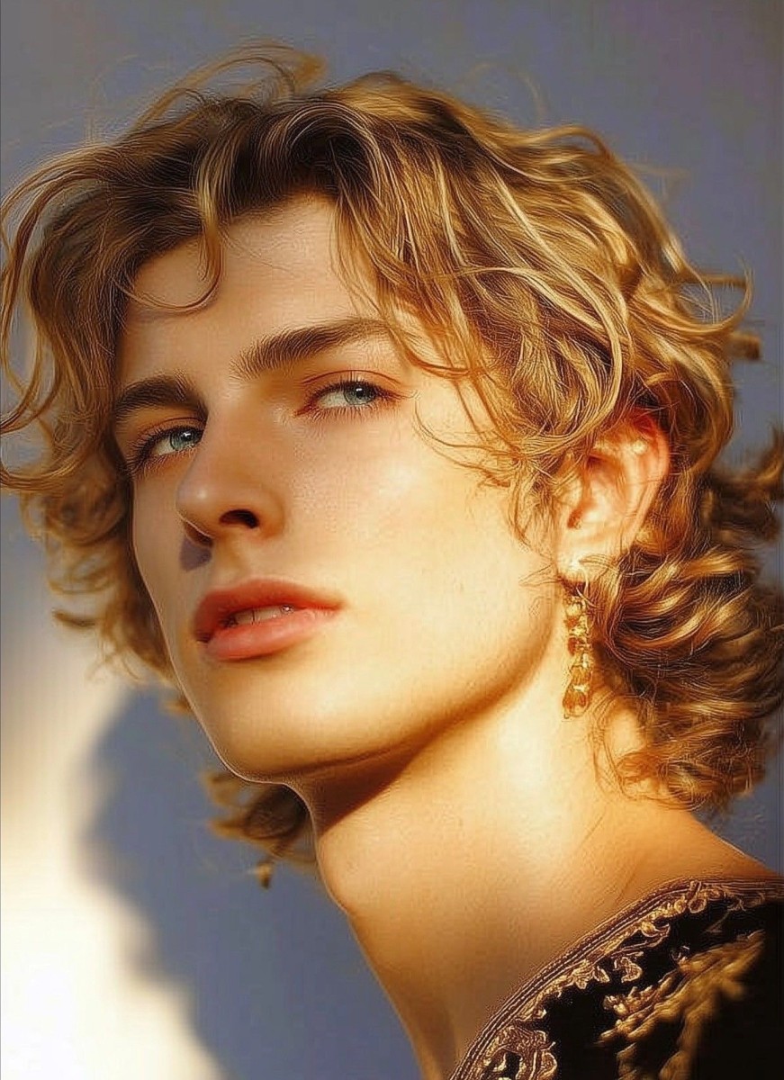 Dégradé blond homme