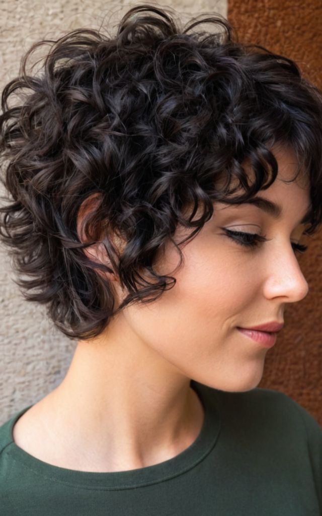 Permanente cheveux courts