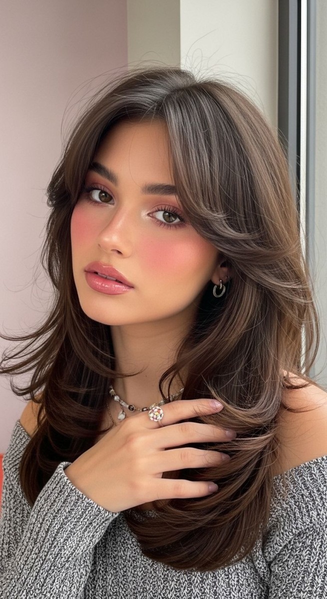 Frange rideau effilée