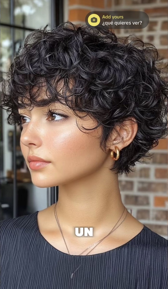 Coupe boule bouclée