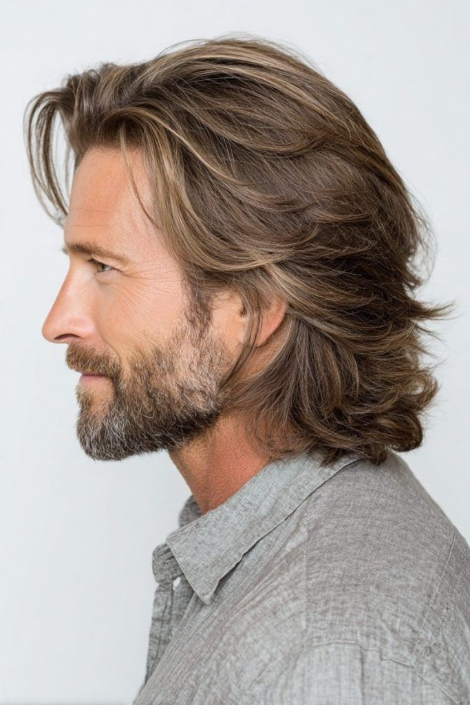 Dégradé mi-long homme style