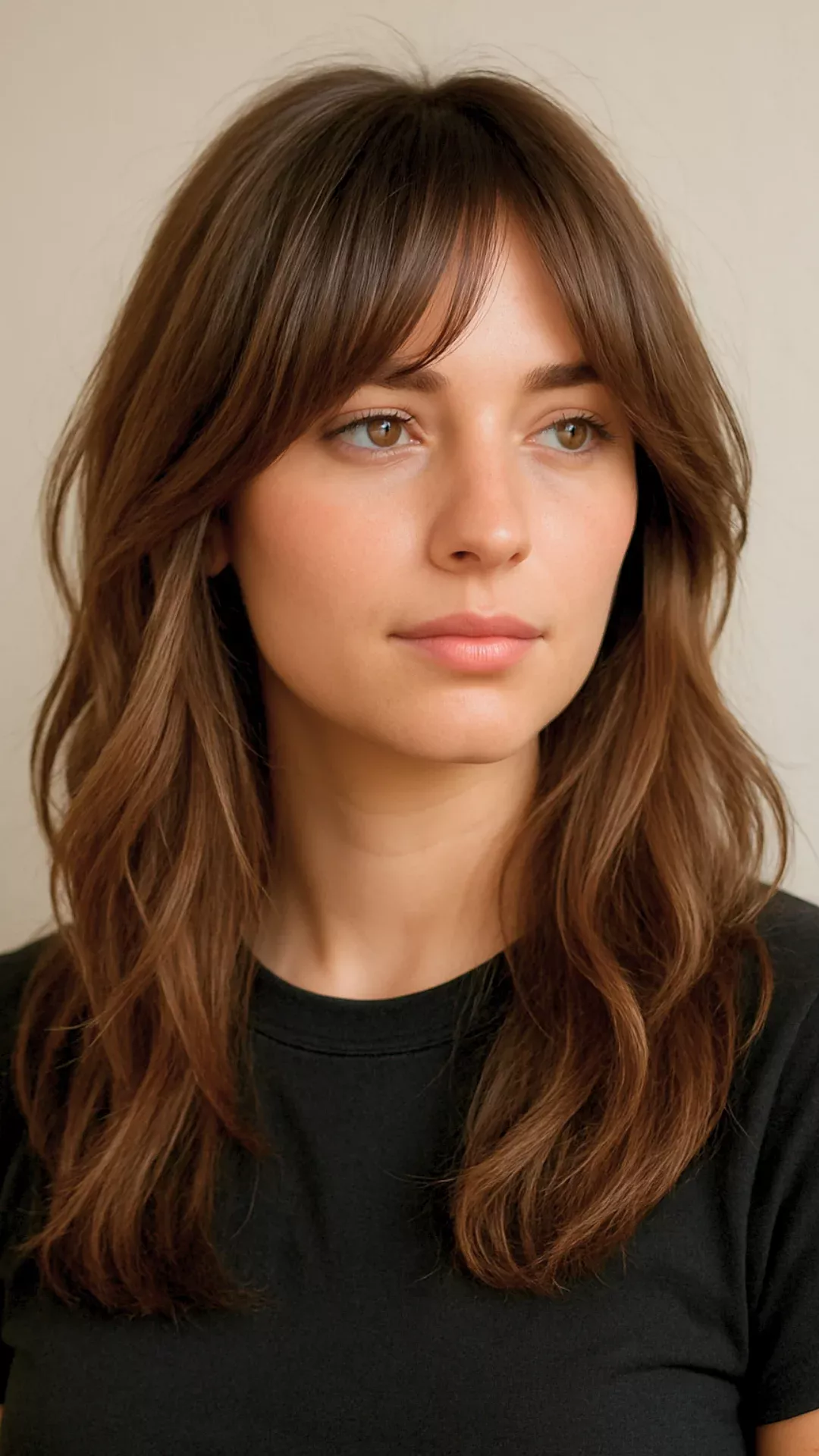 Carré long frange effilée