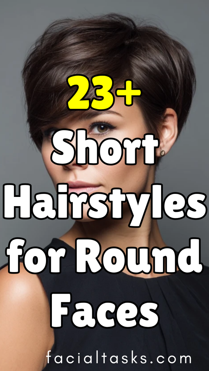 Coupe courte visage rond cheveux fins