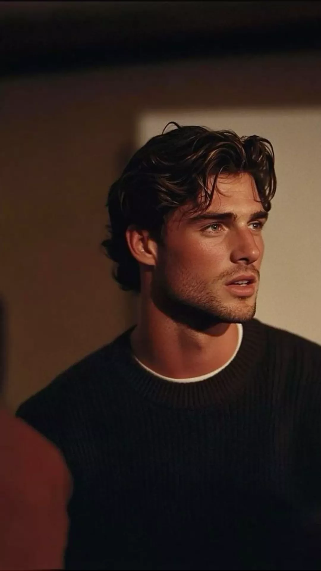 Middle part homme