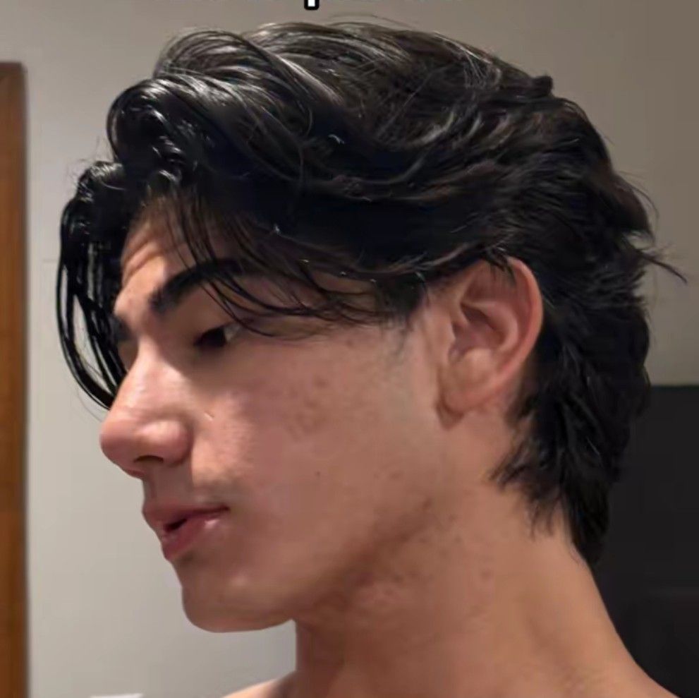 Raie au milieu homme