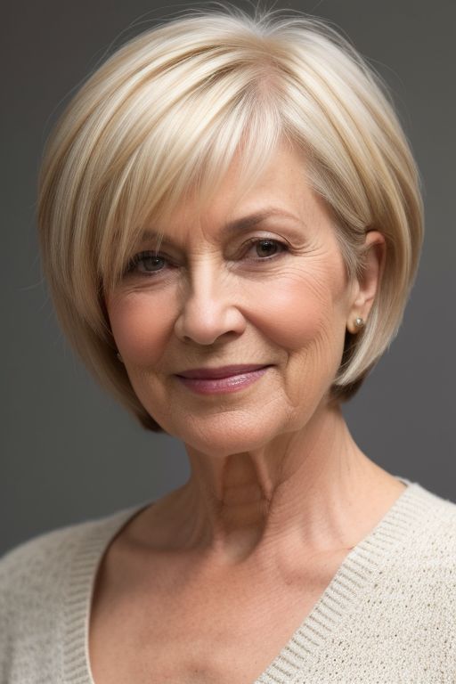 Coiffure femme 60 ans moderne